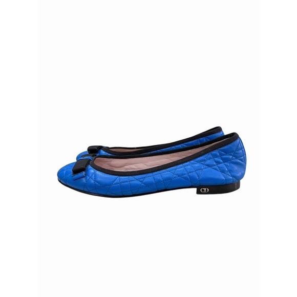 Dior Shoes - Christian Dior Cannage Quilted Flat EU 36.5 US 6.5 Blue My Dior Preppy Classic